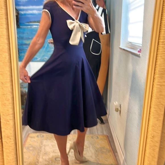 Stop Staring! Awesome Belinda Swing Dress,Navy, Sold-Out On-Line/Compare! Size S - Picture 4 of 13